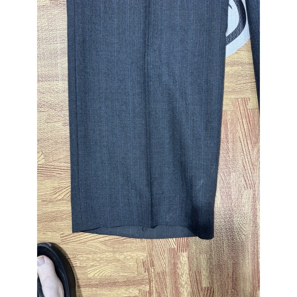 Stein Block Mens‎ Gray Pinstripe Two Piece Suit Blazer Jacket & Pants